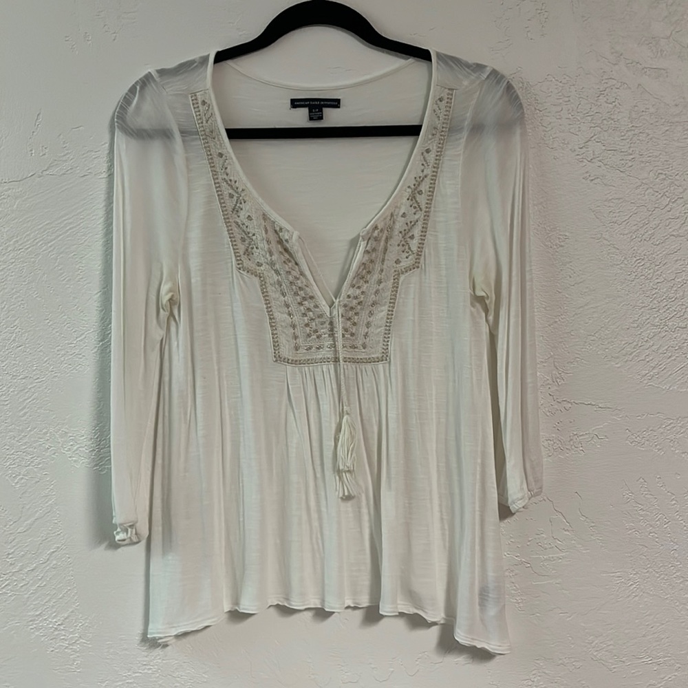Casual white shirt